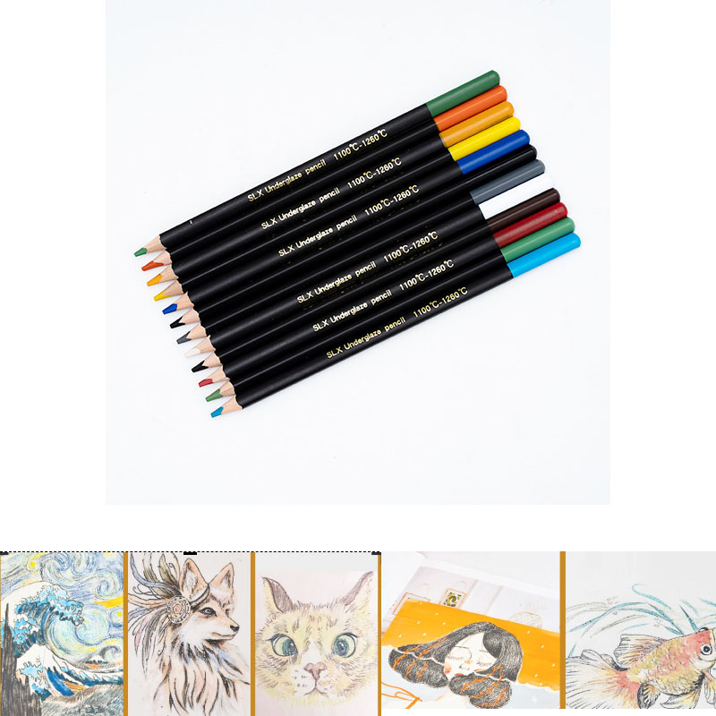 Colored Pencil Professional - 세라믹 전문가용 핸드페인팅 유성 색연필 초보자