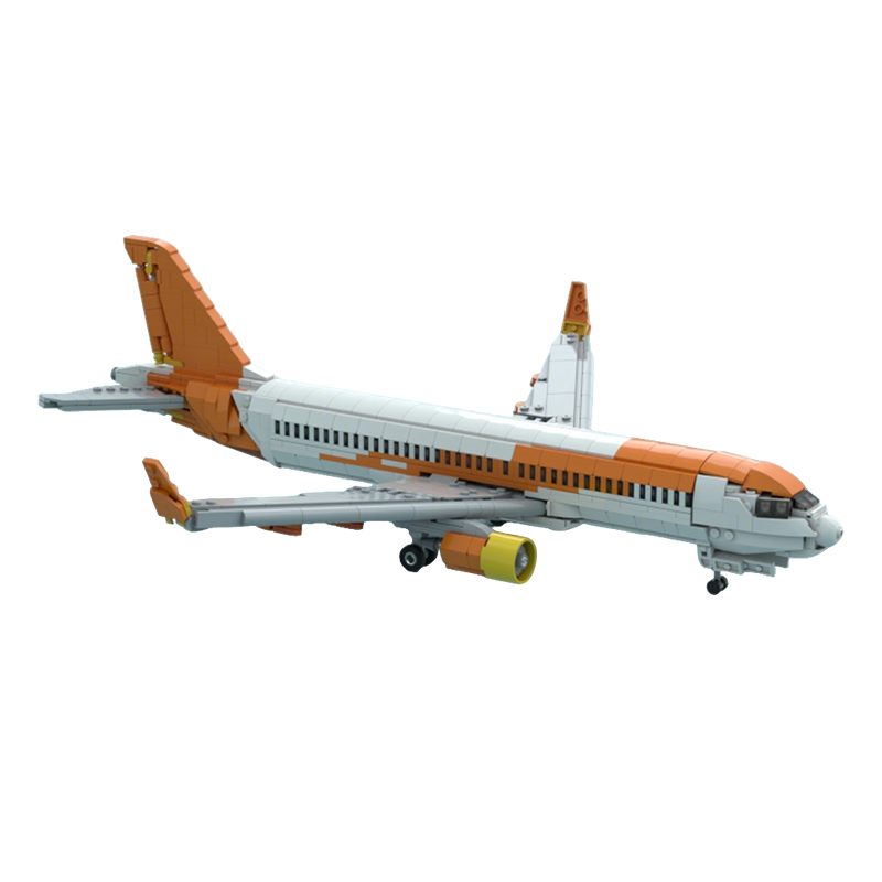 Art Craft Easy Ideas - 1100피스 MOC 이지젯 에어버스 A320 크리에이터