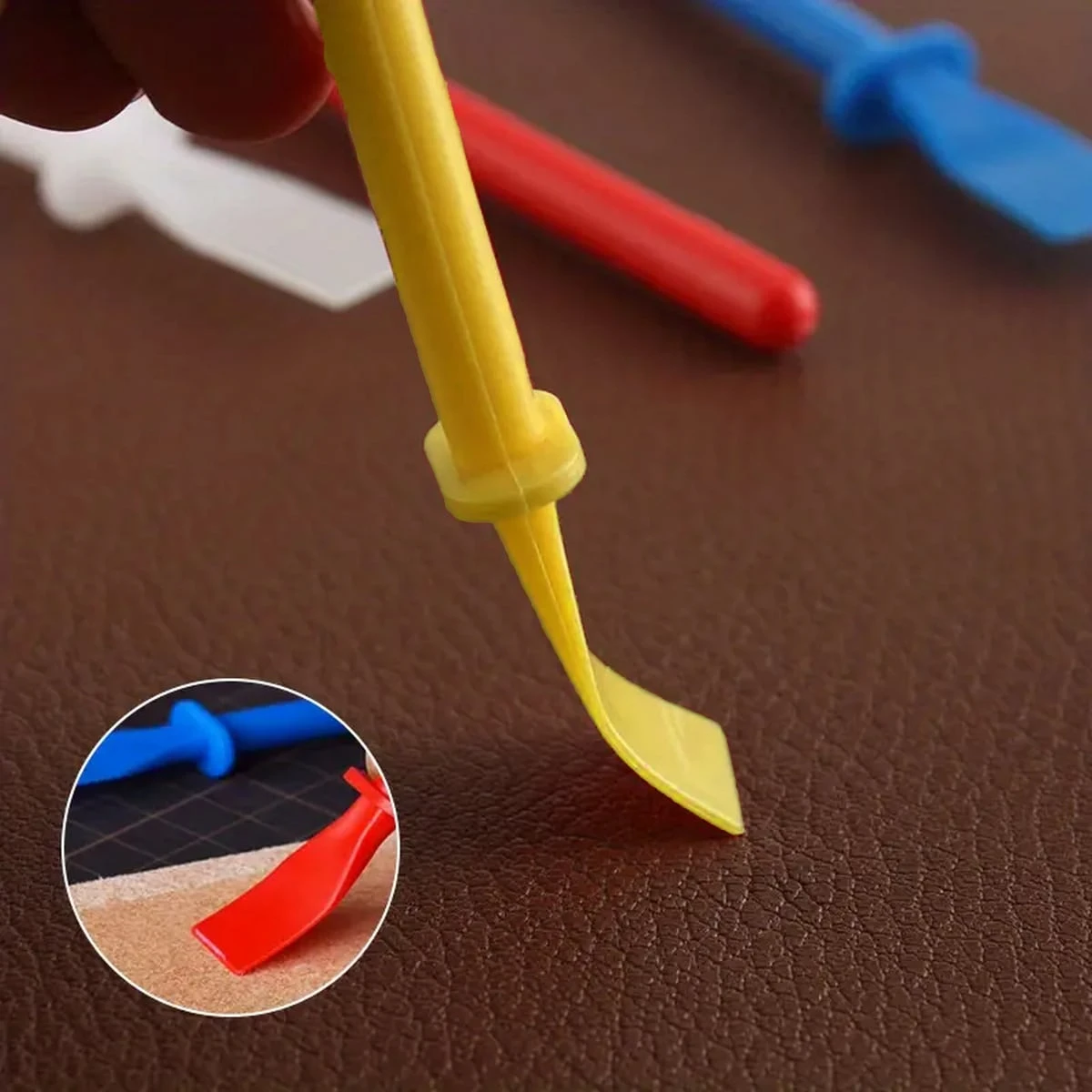 Art Craft Stick - 페인팅 스크레이퍼가 있는 폴리프로필렌 주걱, 접착제