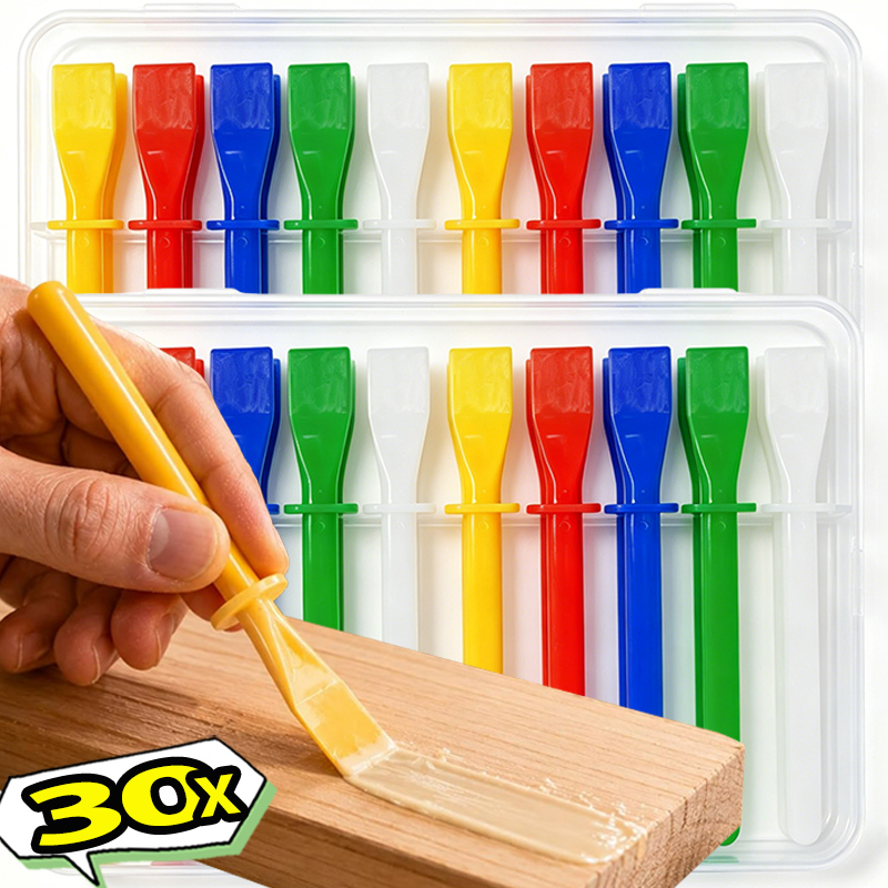 Art Craft Stick - 30/10PCS 접착제 스프레더 접착제 브러쉬 휴대용