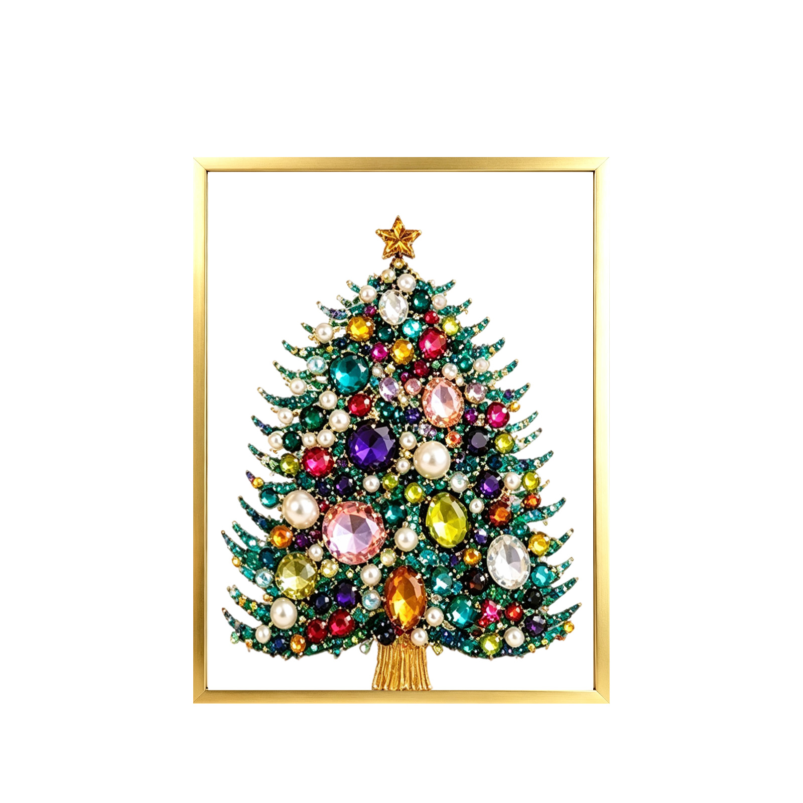 Art And Craft Xmas Tree - 크리스마스 DIY 다이아몬드 페인팅 키트 (성인