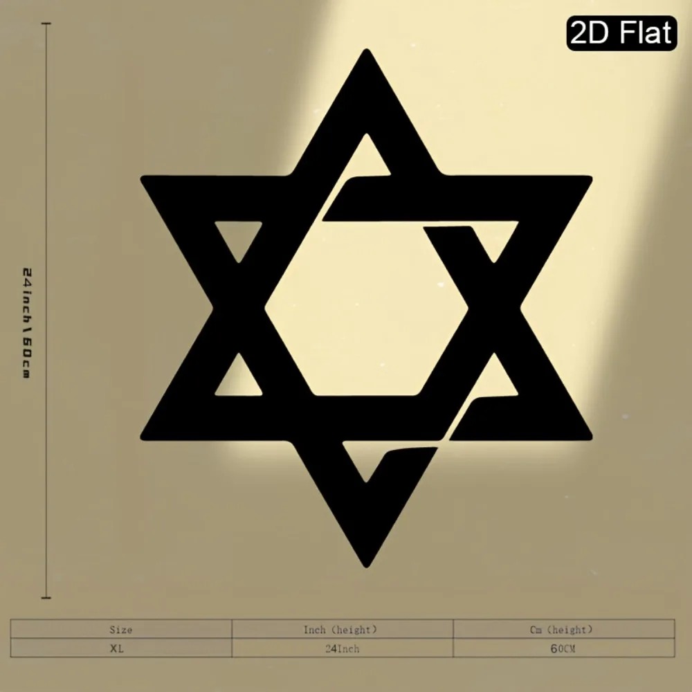 Art & Craft Kortingscode - CIFBUY 철제 벽 장식 다윗의 별