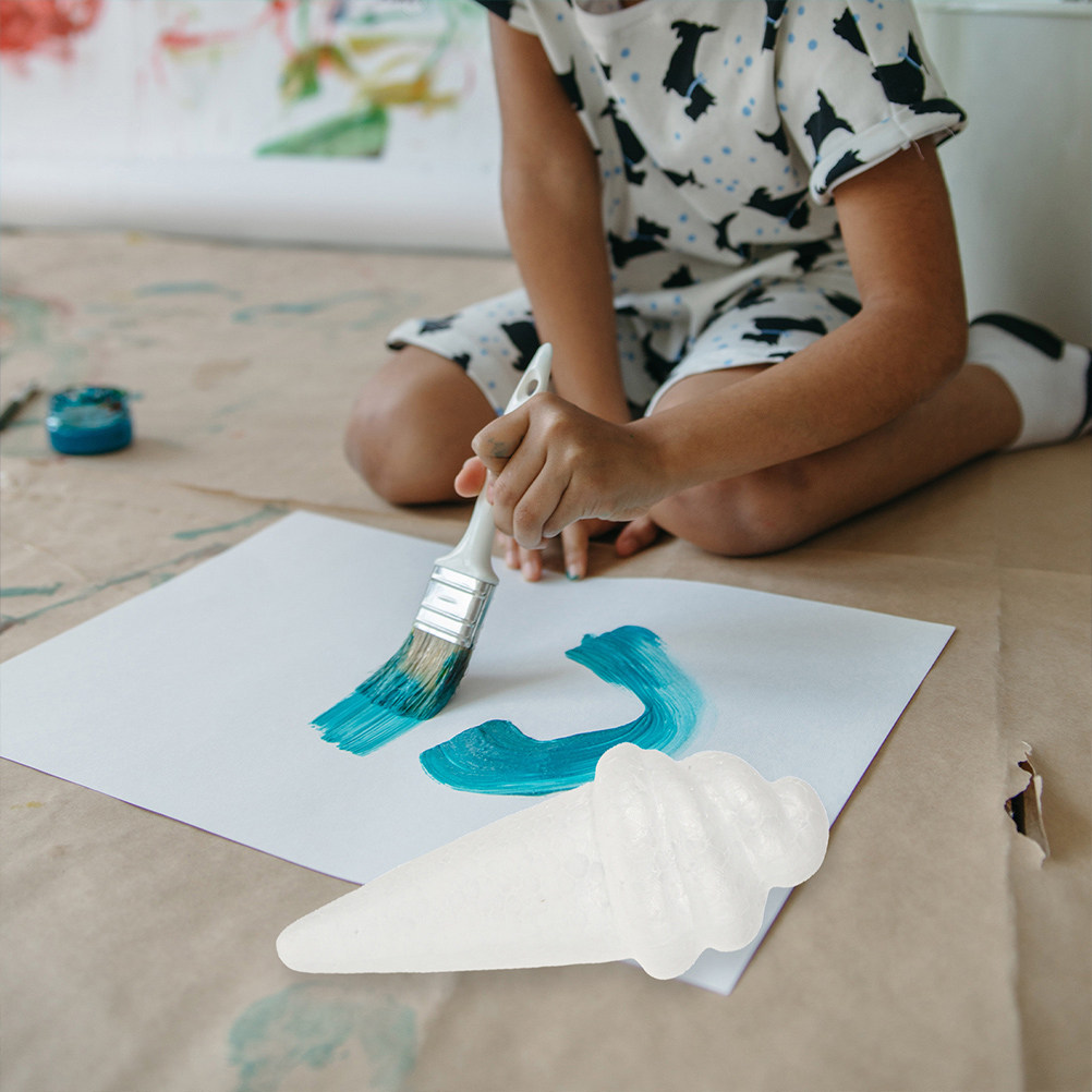 Art Craft Kids - 8개 미완성 아이스크림 폼 모델, 부드럽고