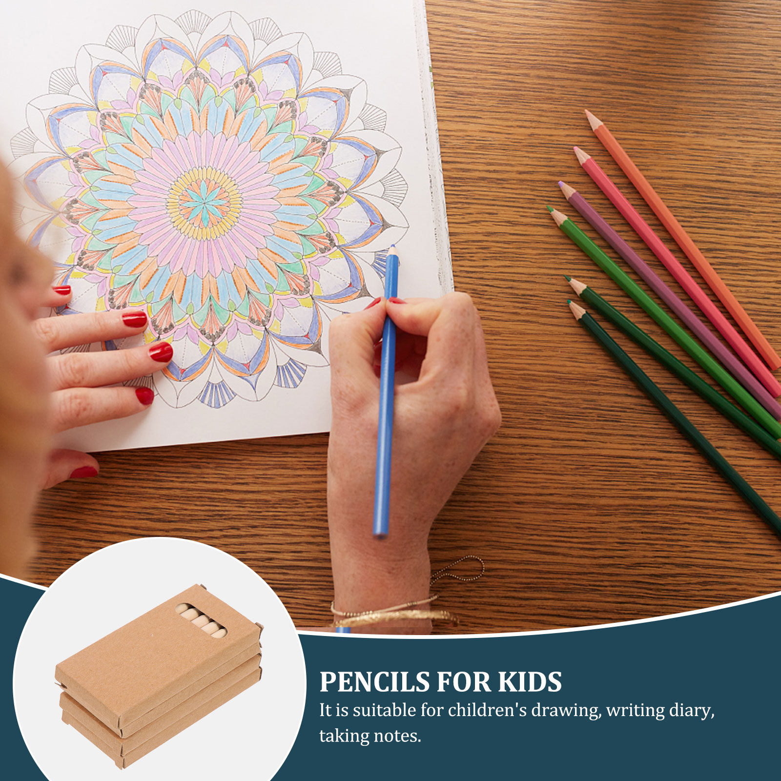 Colored Pencil Professional - 4박스 3.5인치 미니 색연필 미술 학용품