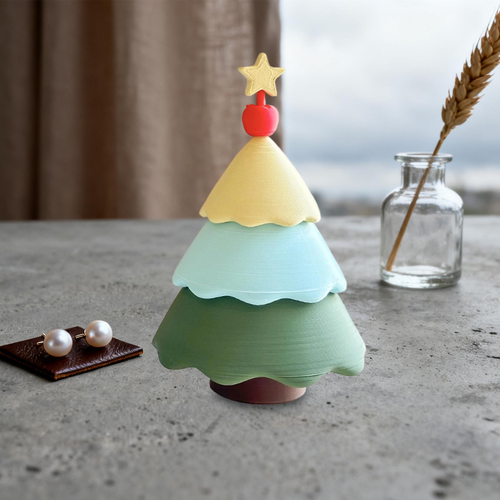 Art And Craft Xmas Tree - 크리스마스 트리 보석함 작은 기념품 생일