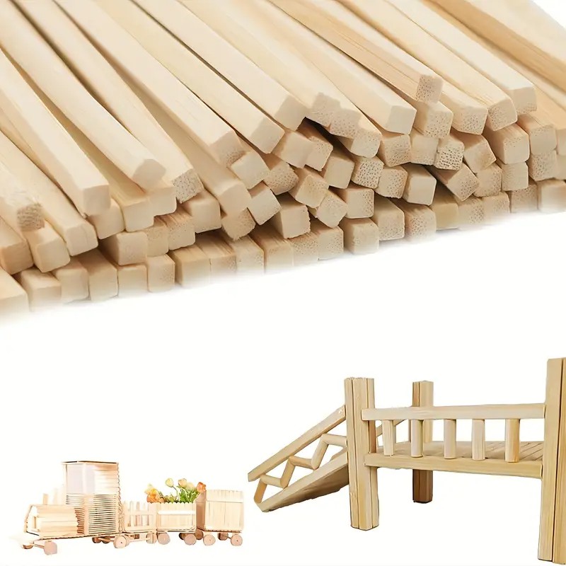 Art Craft Stick - 30pcs/50pcs 0.5×0.5×30CM 자연 사각형 대나무 스틱,
