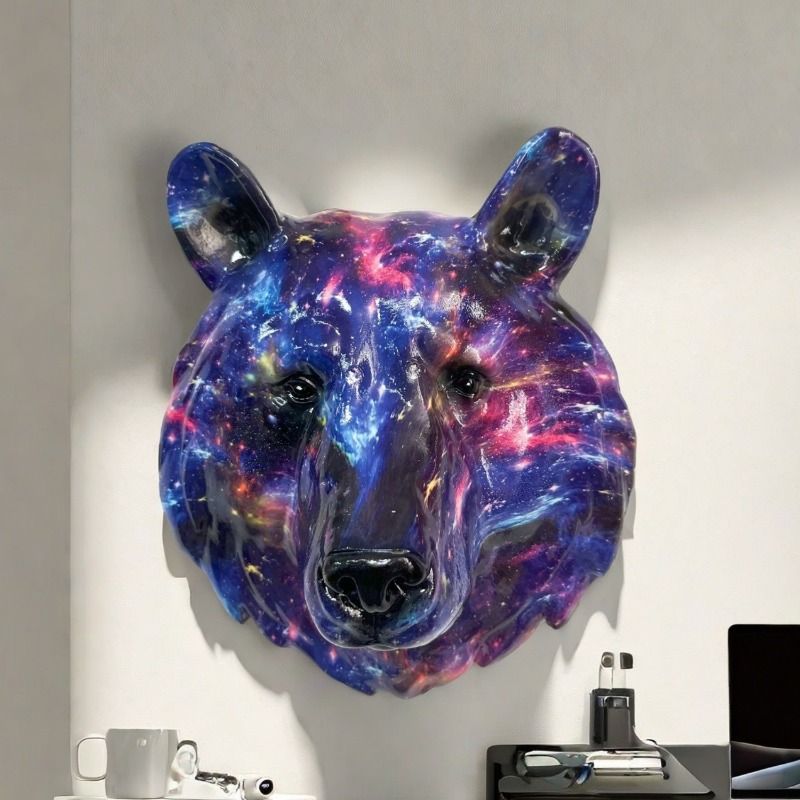 Art Craft Lion - 빈티지 스타일 레진 동물 벽 장식,