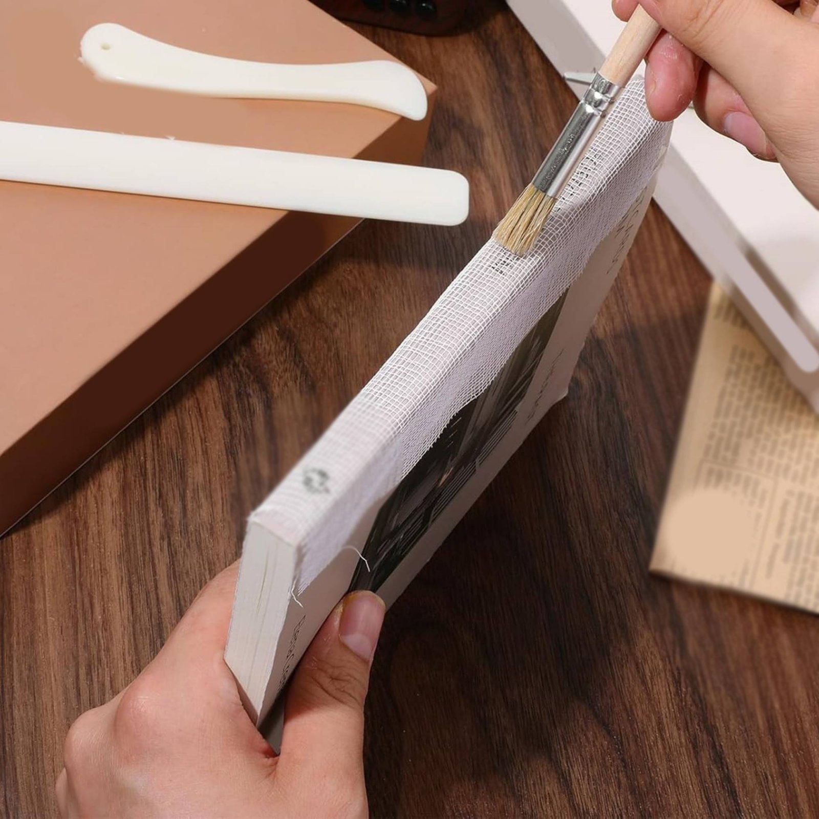 4개의 책 제본용 천 및 도구 키트, 책 수리 키트,  - Bookbinding Supply Kit 리뷰 및 가격