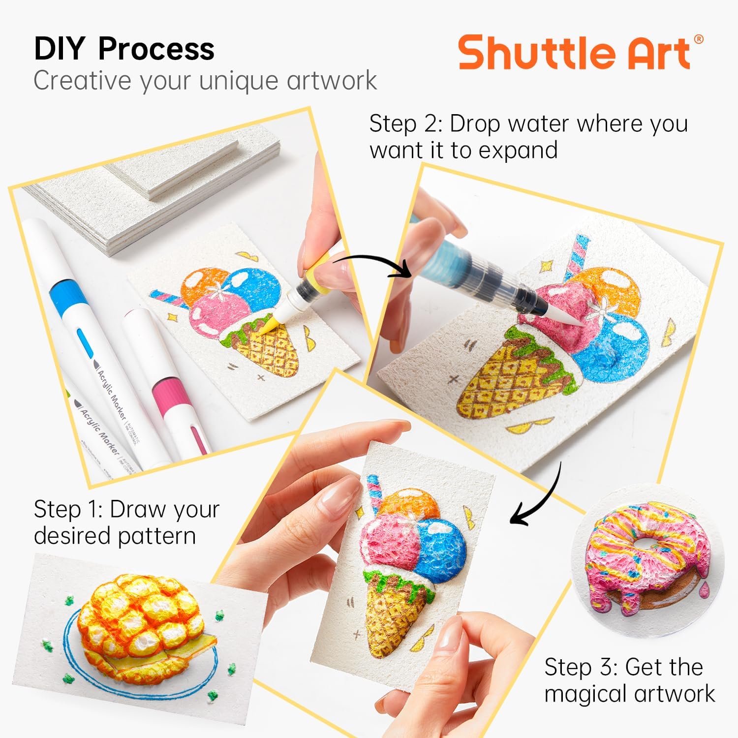 3D 퍼피 폼 텍스처 페인팅 종이 세트 (어린이 DIY - Art Craft Kids 리뷰 및 가격