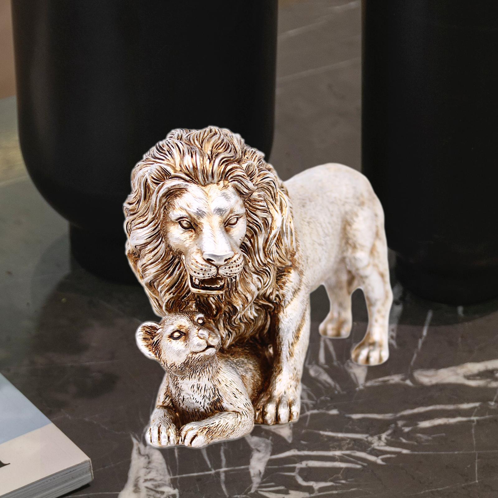 사자상 가정 장식 예술 장식품 데스크탑 집들이 선물 캐 - Art Craft Lion 리뷰 및 가격