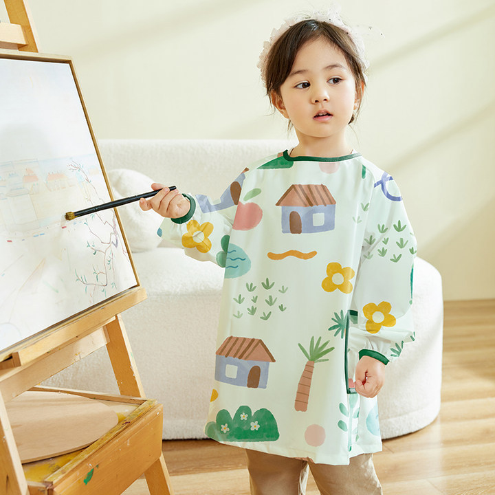어린이 방수 미술 커버 셔츠 긴 소매 페인팅 앞치마 유 - Art Craft Preschool 리뷰 및 가격