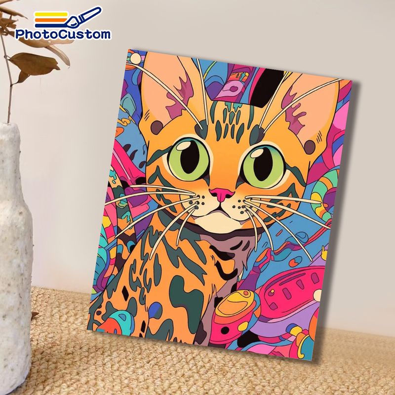 포토커스텀 생강색 고양이 숫자 그림 그리기 홈데코 미술 - Art Craft Easy Ideas 리뷰 및 가격