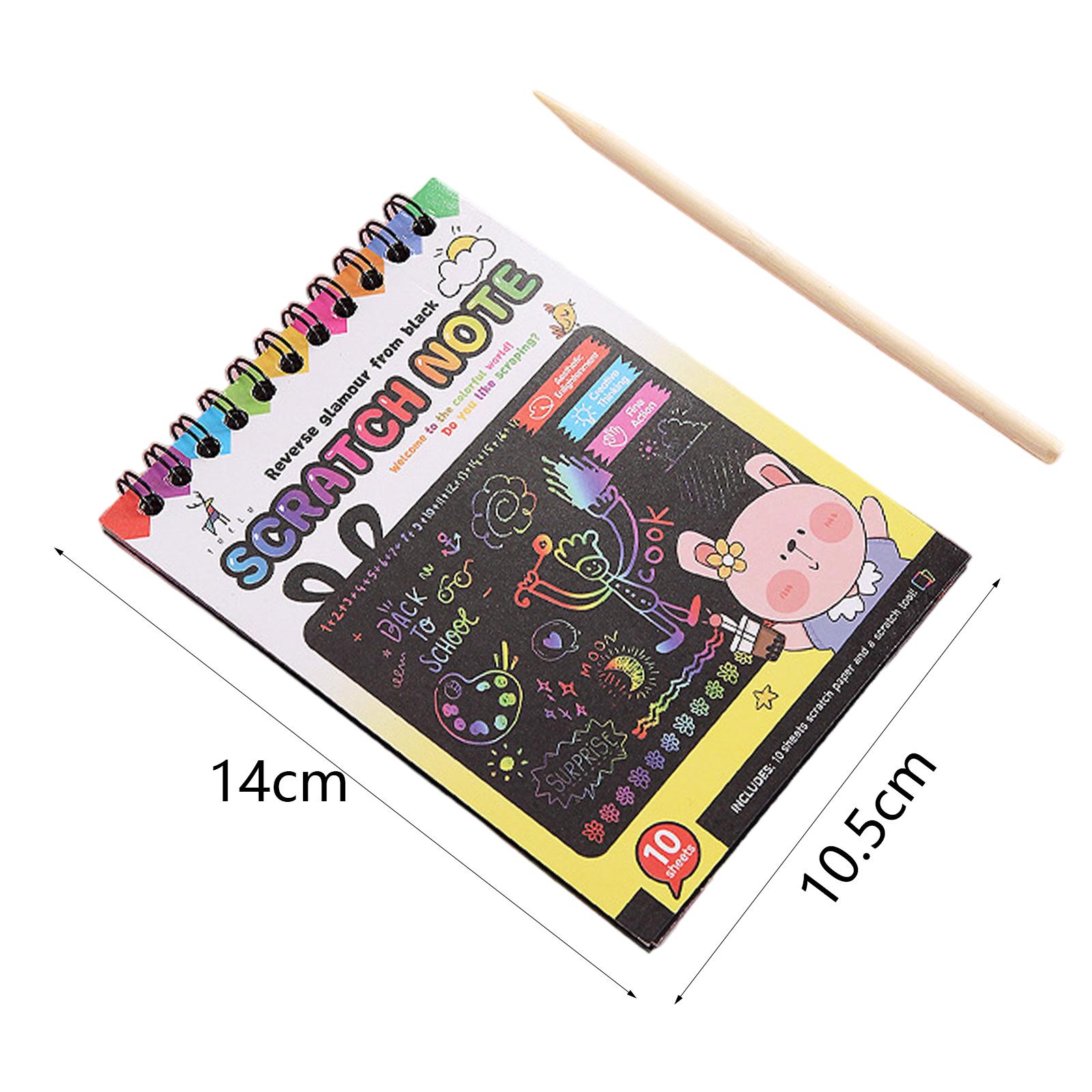창의적인 스크래치 종이 노트 어린이 교육 선물 및 학습 - Art Craft Notebook 리뷰 및 가격