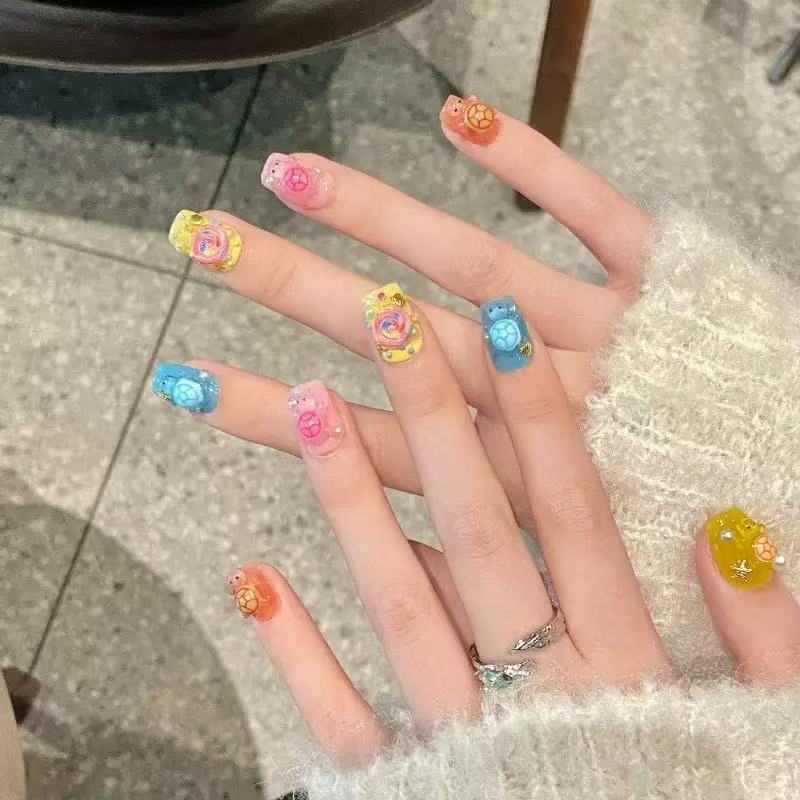 100개 미니 컬러풀 거북이 레진 참 플랫 백 카보숑  - Art Craft Activity 리뷰 및 가격