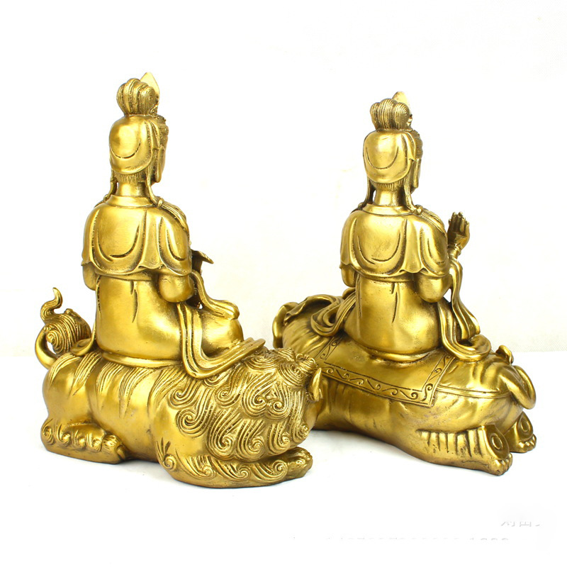 만주쉬리 사만타바드라 불상, 녹색 사자와 흰 코끼리,  - Art Craft Lion 리뷰 및 가격