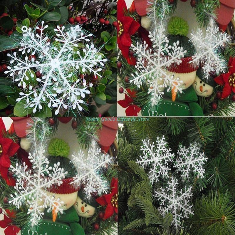 E74E 크리스마스 눈송이 장식품 6 Pcs 야외 마당 - Art And Craft Xmas Tree 리뷰 및 가격