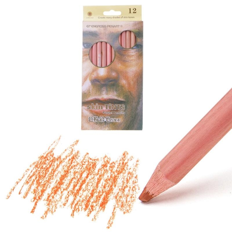 12개입 전문가용 소프트 파스텔 연필 피부색 파스텔 색 - Colored Pencil Professional 리뷰 및 가격
