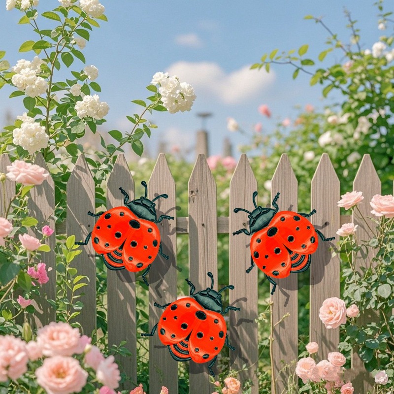 3PCS 나비 철제 공예품 홈 데코 꿀벌 무당벌레 벽  - Art Craft Ladybug 리뷰 및 가격