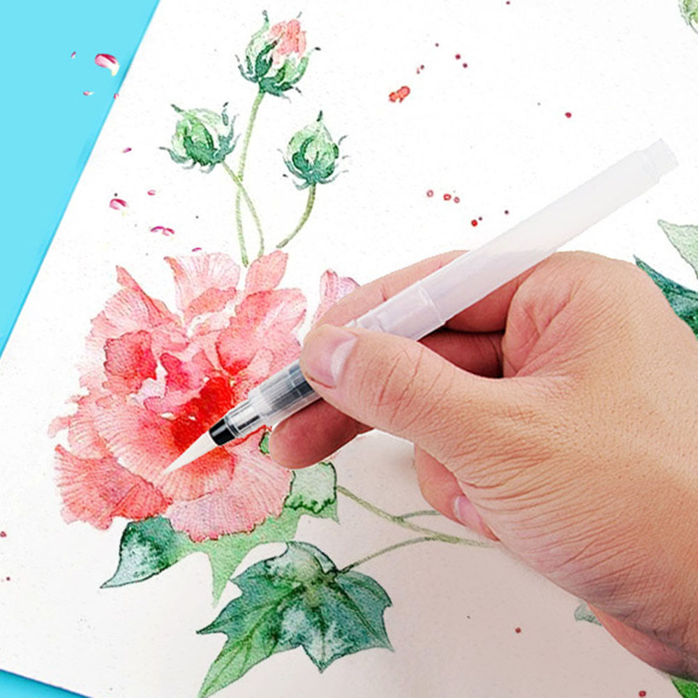 6 개/대 물감 서예 드로잉 그림 일러스트 펜 사무용  - Watercolor Brush Pen 리뷰 및 가격