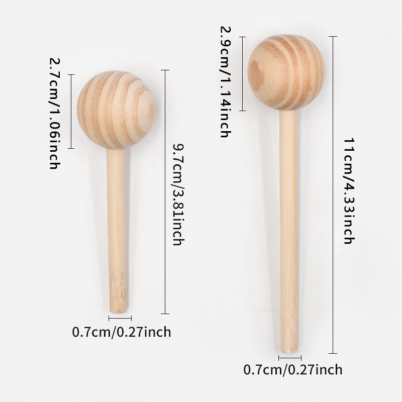5개/세트 미완성 나무 막대사탕, 볼이 달린 매끄러운  - Art Craft Stick 리뷰 및 가격