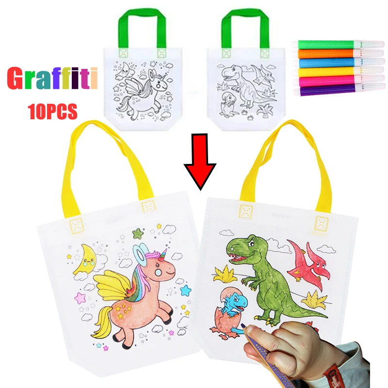 1-10개 세트 DIY 그래피티 가방 마커 포함 수제  - Art Craft Notebook 리뷰 및 가격