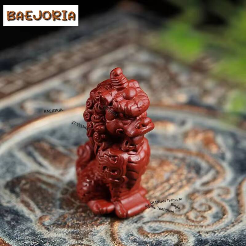 정교한 사자 예술 보라색 점토 차 장식품 수제 부자상  - Art Craft Lion 리뷰 및 가격