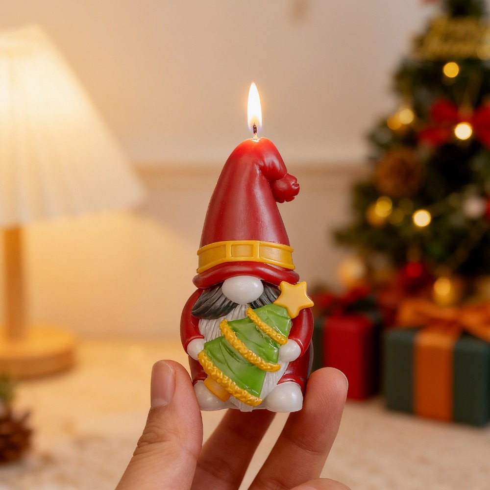 크리스마스 난쟁이 실리콘 캔들 몰드 DIY 인형 크리스 - Art And Craft Xmas Tree 리뷰 및 가격