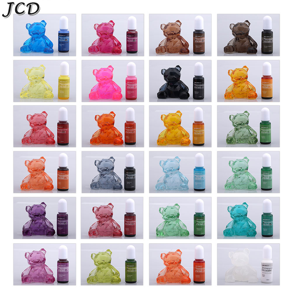 JCD 투명 보석 에폭시 송진 안료 크리스탈, UV 에 - Alcohol Ink Set 리뷰 및 가격