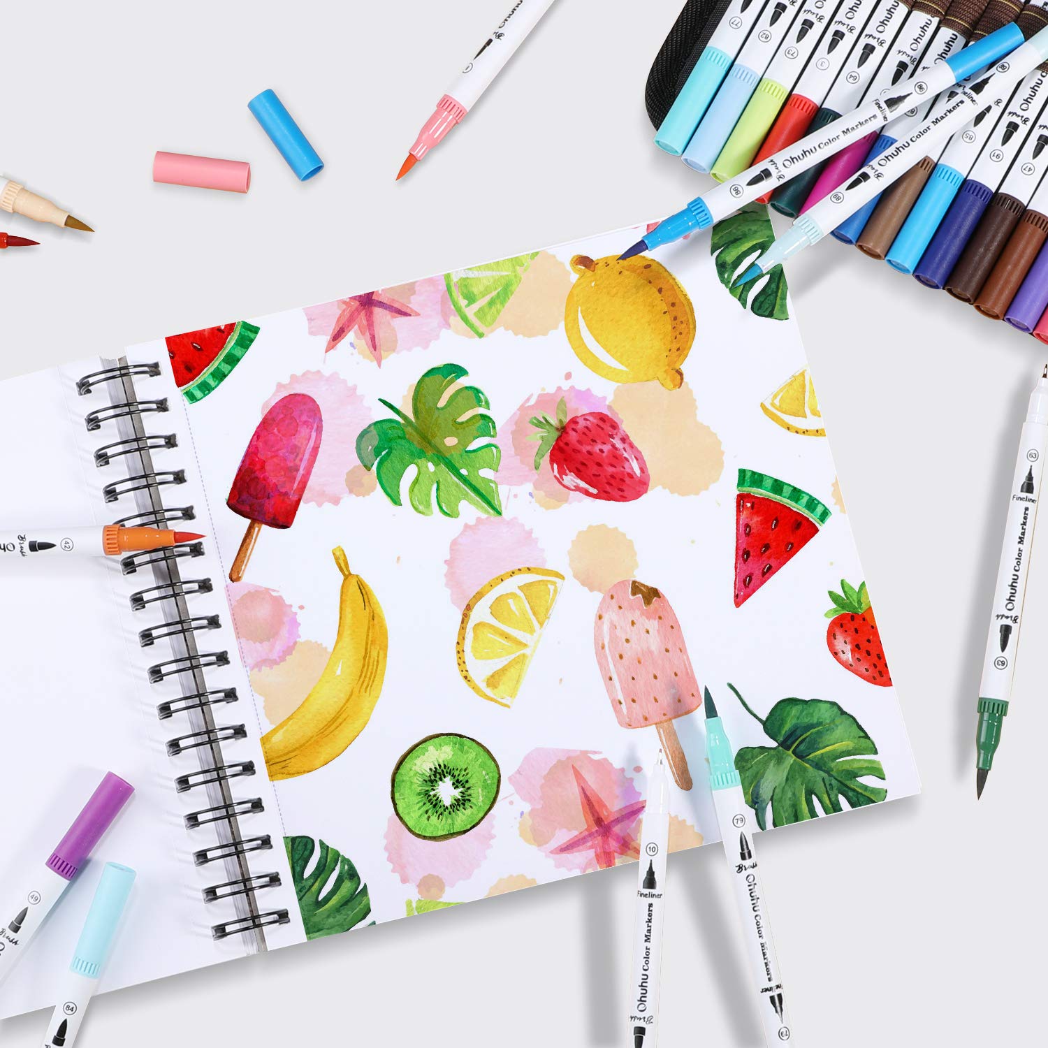 오후후 스프링 제본 마커 패드, 알코올 마커, 아트 스 - Watercolor Brush Pen 리뷰 및 가격