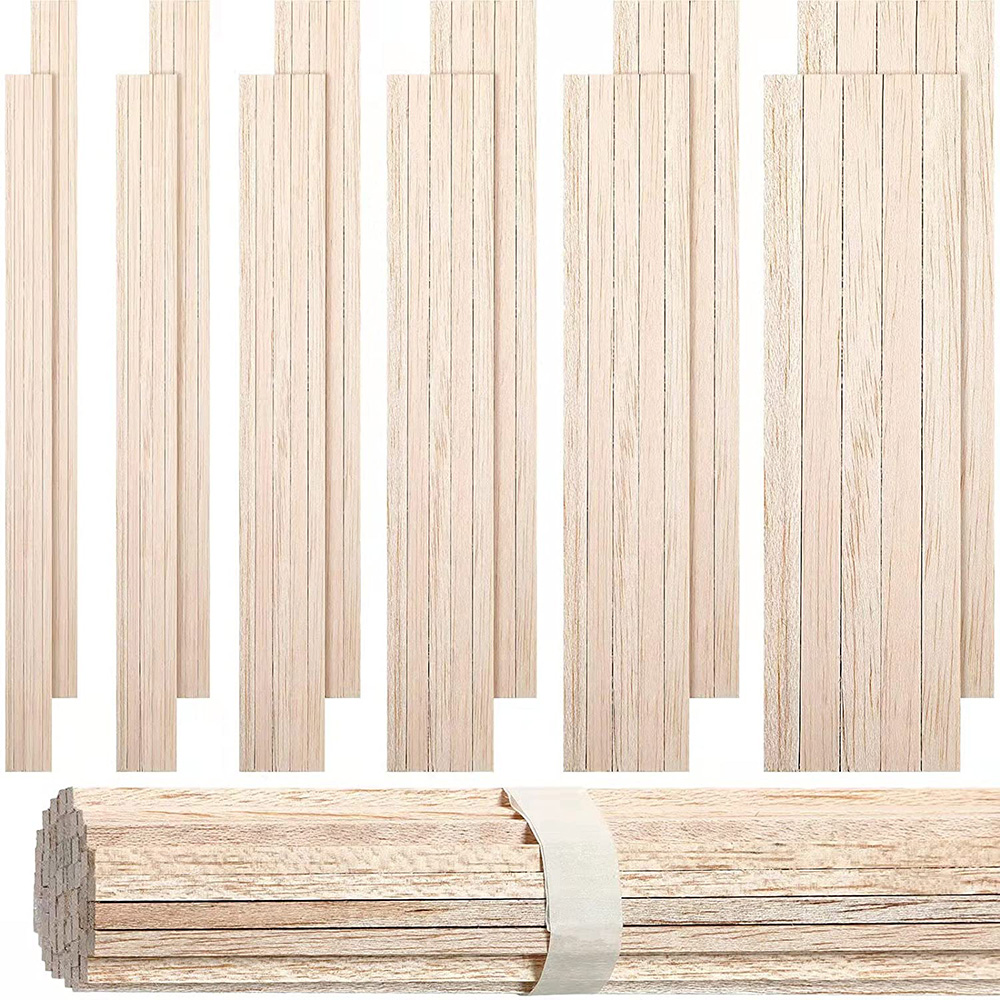 130pcs 발사 나무 나무 스트립 공예 광장 Cudg - Art Craft Stick 리뷰 및 가격