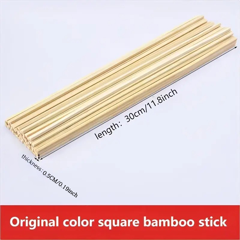 30pcs/50pcs 0.5×0.5×30CM 자연 사각 - Art Craft Stick 리뷰 및 가격