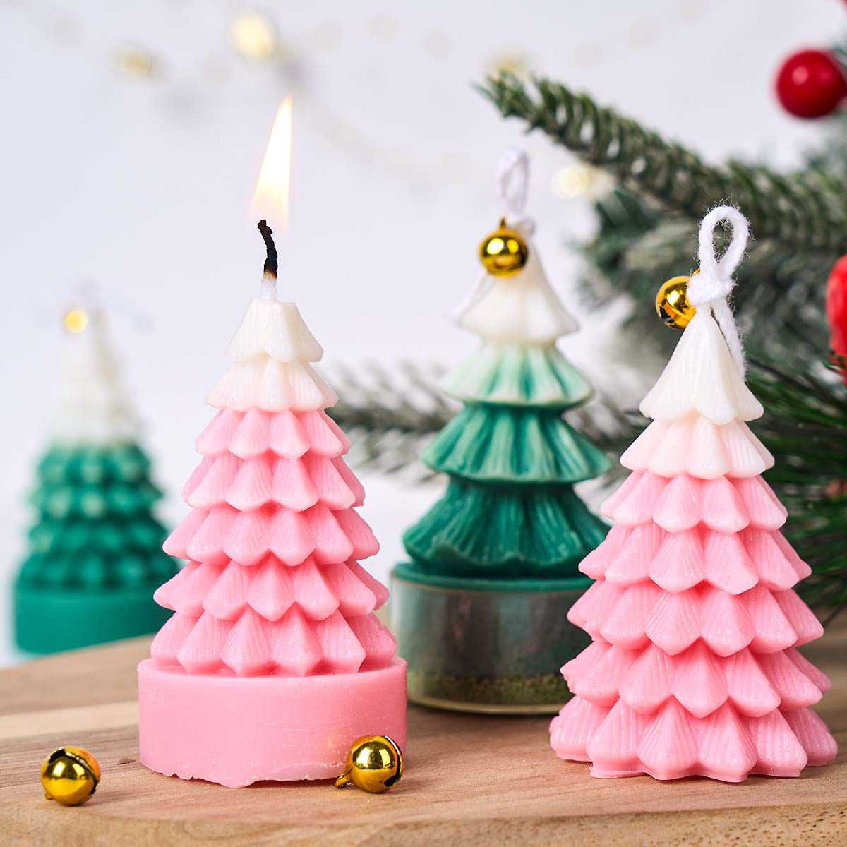 3D 크리스마스 트리 실리콘 캔들 몰드 DIY 크리스마 - Art And Craft Xmas Tree 리뷰 및 가격