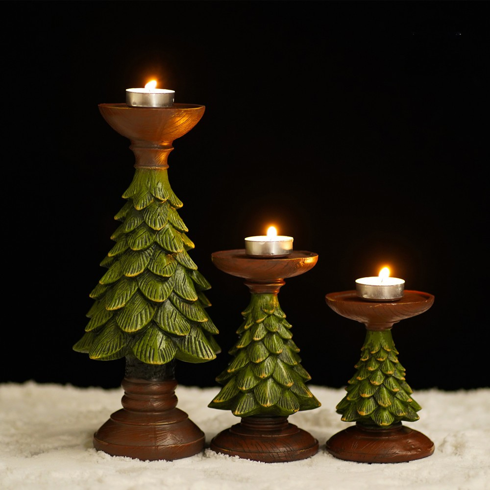 홈 데코레이션 크리스마스 트리 캔들 데스크탑 홀더 크리 - Art And Craft Xmas Tree 리뷰 및 가격