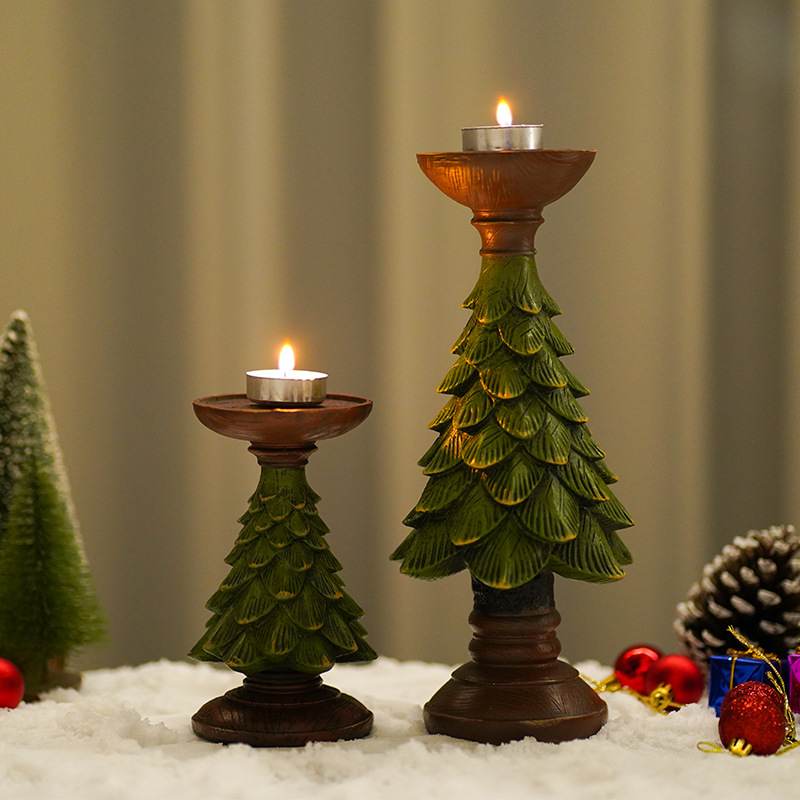 홈 데코레이션 크리스마스 트리 캔들 데스크탑 홀더 크리 - Art And Craft Xmas Tree 리뷰 및 가격