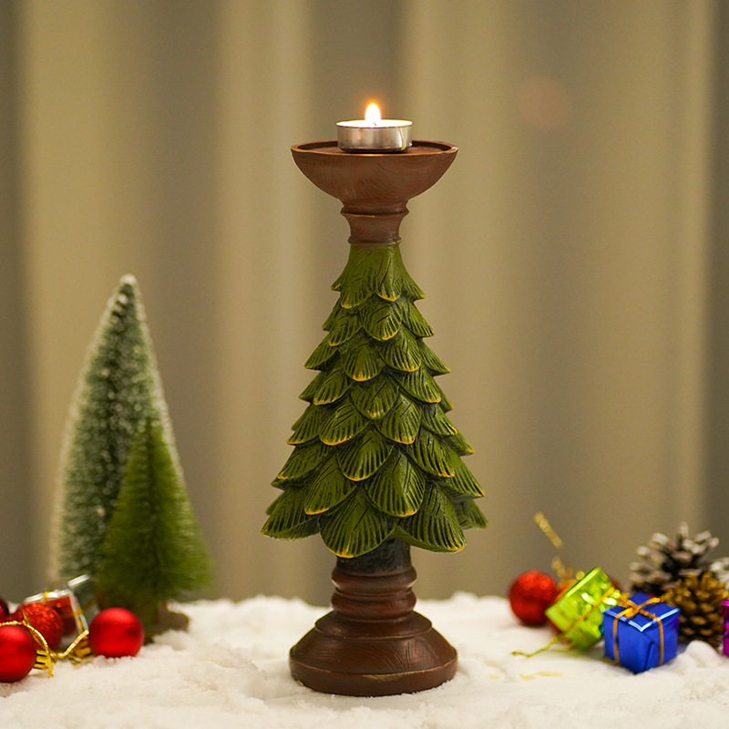 홈 데코레이션 크리스마스 트리 캔들 데스크탑 홀더 크리 - Art And Craft Xmas Tree 리뷰 및 가격